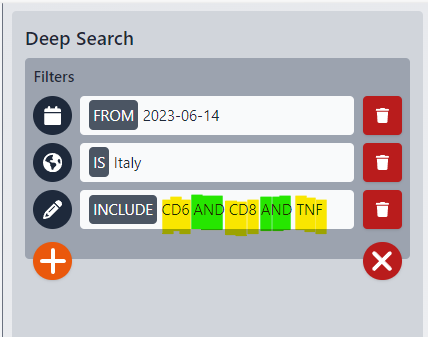 search using boolean values